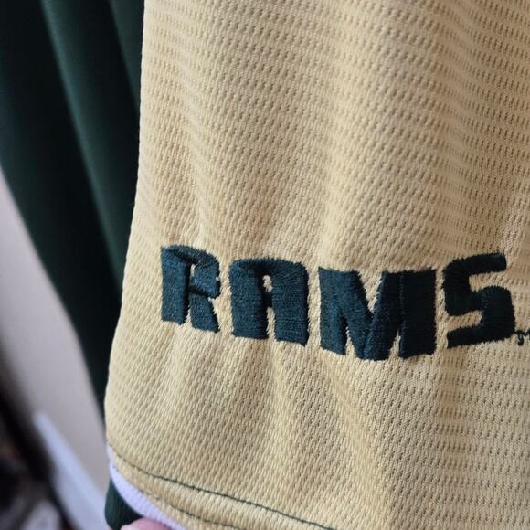 Russell Athletic Team Issue Colorado State CSU Men's Green And Gold Polo XL - Picture 5 of 13